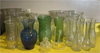Assorted flower vases - Glass