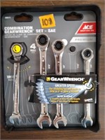 ACE 4-pc Combination GearWrench SAE