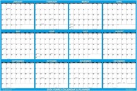 32" x 48"  2024 Wall Calendar Erasable Large XL