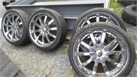 (4) Lexani 22" Wheels/Rims & Tires