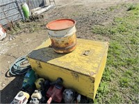 Big Yellow Wooden Box & Bucket