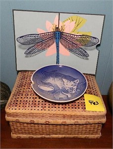 Basket, Plate, Butterfly