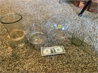 clear vase lot