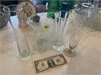 clear vase lot