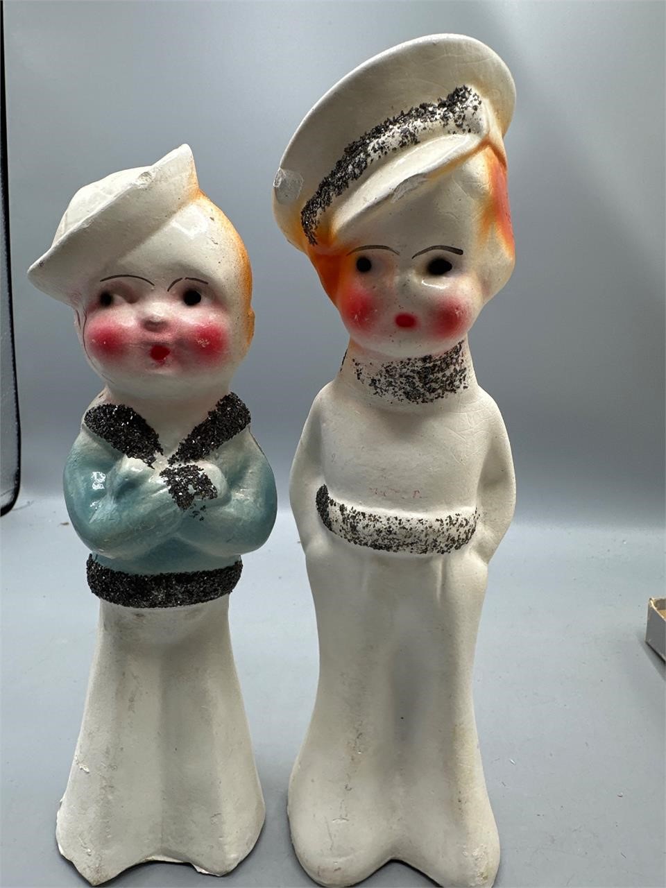 Chalkware carnival statues