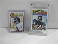 Two 70's Topps Chicago Bears Walter Payton Cards