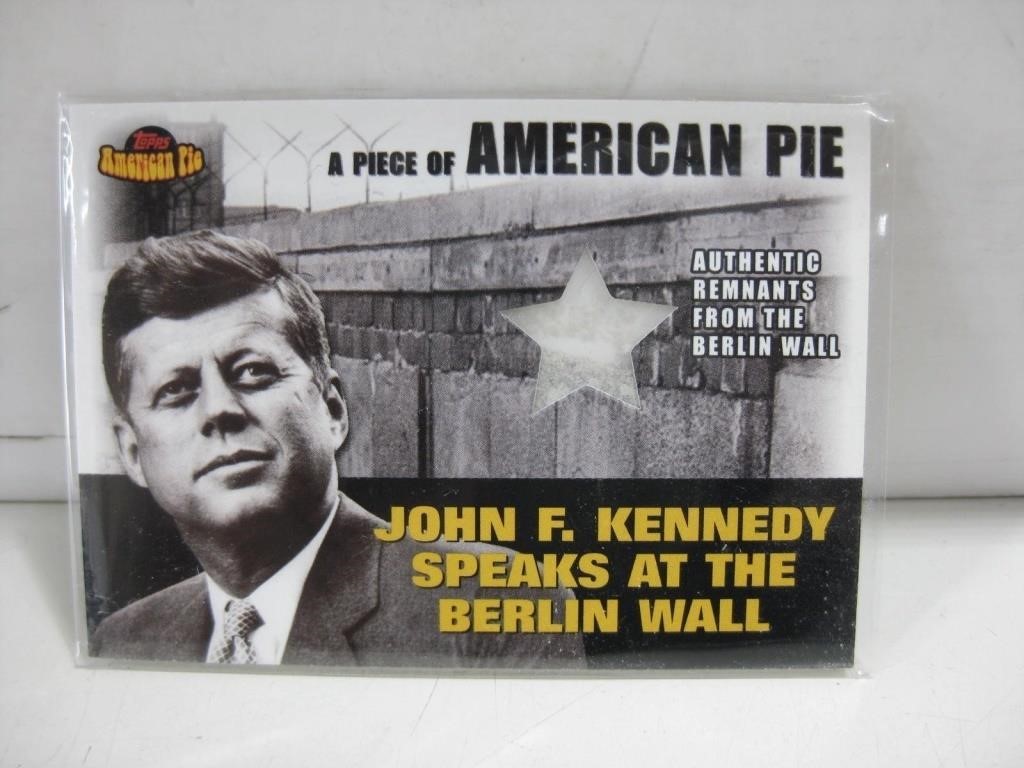 Topps JFK & Berlin Wall Remnants Trading Card