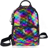 Reversible Flip Girls Sequin Backpack