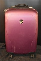 Purple "Heys" Spinning, Rolling Suitcase