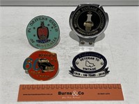 4 x Car Bumper Badges Inc. P4 Drivers Guild,