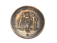 Bronze Medal 1939 New York Worlds Fair