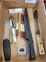 FLAT OF KNIVES, SCREWDRIVERS, & MORE