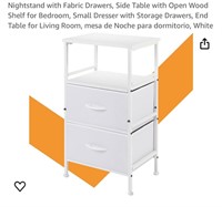 Nightstand with Fabric Drawers