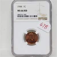 NGC 1944 MS66RD Wheat Penny