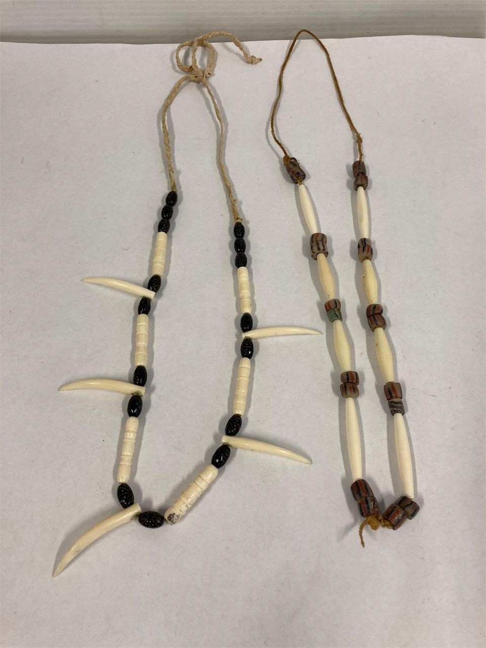 Native jewelry with HB Co trading beads.