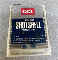 (20) Rnds .22LR Shot Shells, CCI