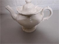 Victorian Teaware White Porcelian Teapot