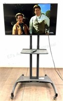 Samsung 43in Hdtv & Mobile Adjustable Tv Cart