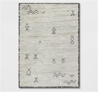 5'x7' Vola Geometric Symbol Area Rug Gray