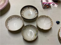 Footed Nippon bowls