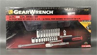 GEARWRENCH 26Pc. SAE 6Pt. Socket Set *1/4" Drive