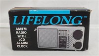 Lifelong Am/fm Radio W/ Lcd Alarm Clock