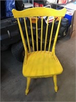 Sturdy yellow chair