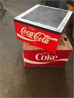 Lot of 2 vintage coke fountain metal cover-large