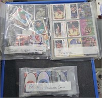 Box w/ Football & Basket Ball Cards