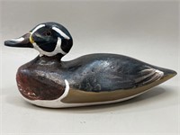 Large Mallard Carved Wood Decoy