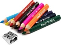Short Fat Colored Pencils for Kids x4