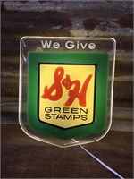 Light Up Green Stamps US Sign