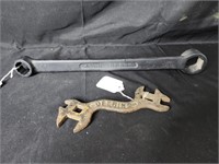 Lot of 2 Vintage Deering & John Deere Wrenches