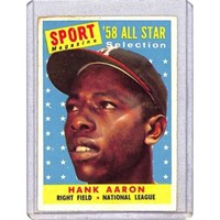 1958 Topps Hank Aaron Allstar Nice Shape