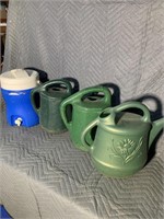 Water cooler, watering cans  (at#6a)