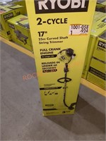 RYOBI 2 cycle gas 16" curved shaft string trimmer