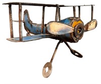 Decorative Metal Biplane