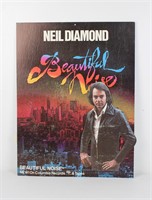 1976 NEIL DIAMOND Music Shop Hanging PROMO Display