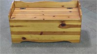 Estate. Childs Pine Wood Toy Box Good Condition