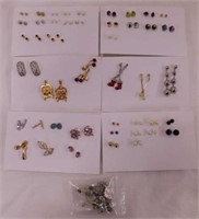 44 pair of new pierced earrings