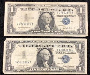 2 - 1957 Silver Certificates