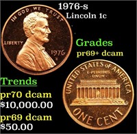 Proof 1976-s Lincoln Cent 1c Grades GEM++ Proof De