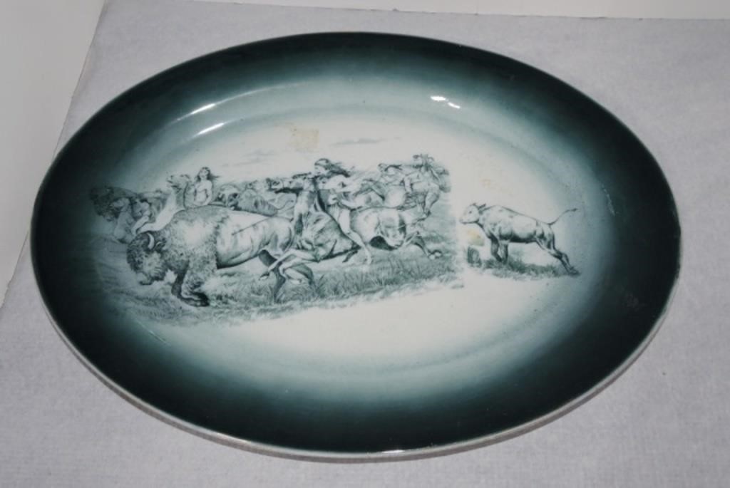 Buffalo Pottery platter, 15"