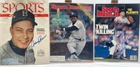 2 signed sports Illustrated- 1956 Johnny Podres,