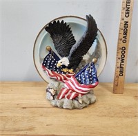 American Eagle with American Flag Collector Plate
