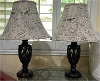L - LOT OF 2 MATCHING TABLE LAMPS (L38)