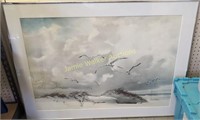 Carolyn Blish Seagulls At The Beach With Dunes