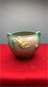 Unmarked Art Pottery Poppy Jardiniere Vase