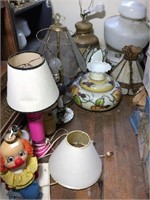 Assortment of Lamps & Shades including