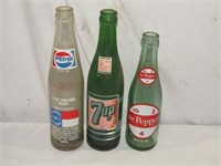 Pepsi Tarheels, Dr Pepper, 7 Up Bottles